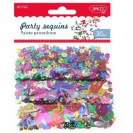 Flitter, vegyes forma 30 g Daco "Party sequins