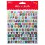 Matrica, fényes fólia Daco "Stick & Smile" ABC és számok
