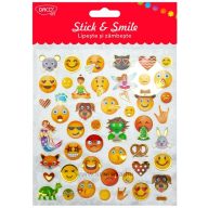 Matrica, fólia Daco "Stick & Smile" emoji
