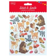   Matrica, papír Daco "Stick & Smile" erdei állatok