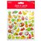 Matrica, glitteres Daco "Stick & Smile" gyümölcsök