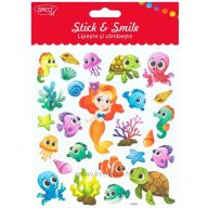   Matrica, glitteres Daco "Stick & Smile" tengeri állatok