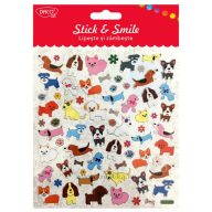 Matrica, fólia Daco "Stick & Smile" kutyák