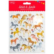 Matrica, glitteres Daco "Stick & Smile" lovak