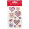 Matrica, 3D Daco "Crystal stickers" szívek