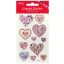 Matrica, 3D Daco "Crystal stickers" szívek