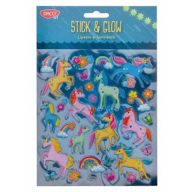   Matrica, sötétben világító Daco "Stick & Glow" unikornisok