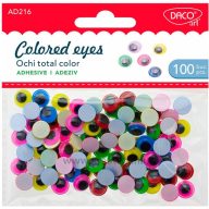 Mozgó szem 10 mm 100 db/csomag Daco vegyes színek