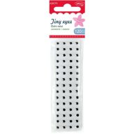 Mozgó szem 6 mm 120 db/csomag Daco fekete-fehér