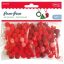 Pompon 10 mm 120 db/csomag Daco piros
