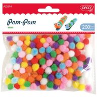 Pompon 10 mm 200 db/csomag Daco vegyes színek