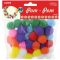 Pompon 25 mm 50 db/csomag Daco vegyes színek