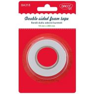 Ragasztószalag kétoldalas 18 mm x 2 m szivacsos Daco