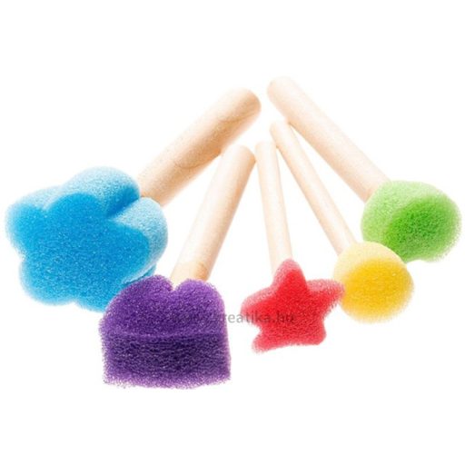 Szivacs ecset, vegyes formák 5 db/csomag Daco