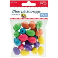 Műanyag tojások 2,5 cm Daco vegyes színek