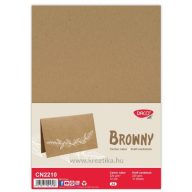   Kreatív karton A/4 220 g 10 ív/csomag Daco "Browny" kraft