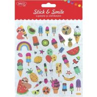 Matrica, fólia Daco "Stick & Smile" jégkrém