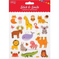 Matrica, fólia Daco "Stick & Smile" állatok