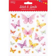 Matrica, 3D Daco "Stick & Smile" pillangók