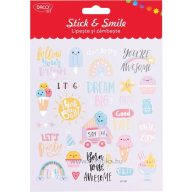 Matrica, fólia Daco "Stick & Smile" édesség