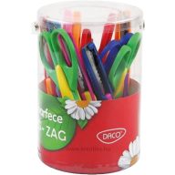 Olló készlet, kreatív 16,5 cm 12 db-os Daco "Zig-Zag