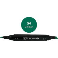   Alkoholos marker kétvégű, vágott és gömb Daco "Art Duet" 54 viridián zöld