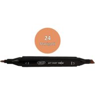   Alkoholos marker kétvégű, vágott és gömb Daco "Art Duet" 24 körömvirág