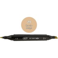   Alkoholos marker kétvégű, vágott és gömb Daco "Art Duet" 29 bézs