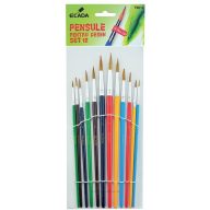 Ecsetkészlet 12 db (1-12) állatszőr Ecada