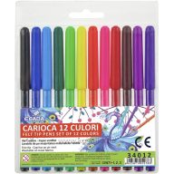 Filctoll készlet, kimosható Ecada 12 szín