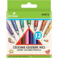 Színesceruza készlet, rövid Ecada 12 szín
