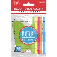 Öntapadó jegyzettömb 70x70 mm 100 lap Daco neon színek