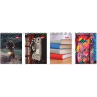 Spirálnotesz A/7 80 lapos, vonalas Daco