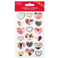 Matrica, hab Daco "Fabulous stickers" szívek