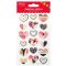 Matrica, hab Daco "Fabulous stickers" szívek