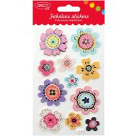 Matrica, hab Daco "Fabulous stickers" virágok