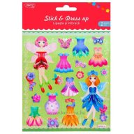   Matrica, glitteres Daco "Stick & Dress up" tündérek