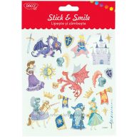 Matrica, papír Daco "Stick & Smile" mesevilág