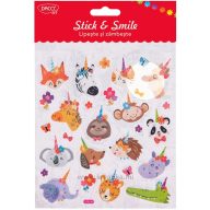   Matrica, glitteres Daco "Stick & Smile" varázslatos állatok