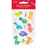 Matrica, 3D Daco "Crystal Stickers" dínók