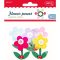 Filc forma, virág katicával 6,5 cm Daco "Flower power