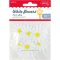 Filc forma, virág 4 cm Daco "White flowers
