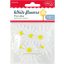Filc forma, virág 4 cm Daco "White flowers