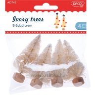 Fa dekoráció, fenyőfa Daco Ivory Trees