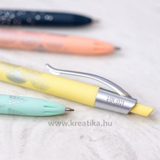 Golyóstoll készlet 1 mm 4 db-os Milan P1 "Silver" Colours vegyes színek