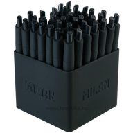   Golyóstoll 1 mm gumírozott test Milan P1 "Touch" Mini fekete