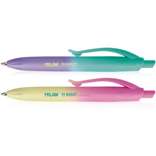 Golyóstoll 1 mm Milan P1 "Touch" Mini "Sunset" kék