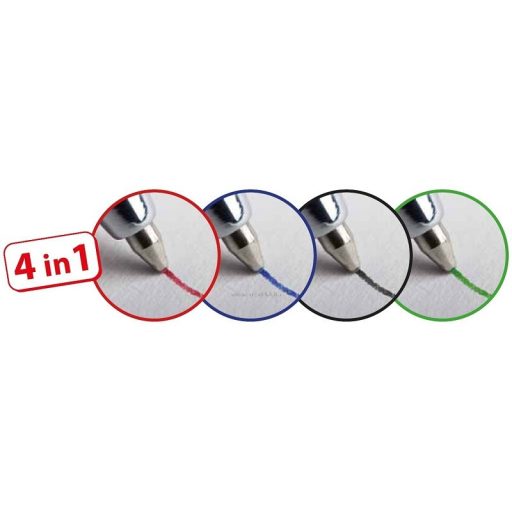 Golyóstoll 1 mm ICO "Touch Pen" 5in1 négyszínű