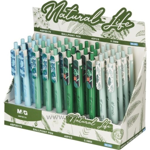 Golyóstoll 0,5 mm M&G "Natural Life" kék