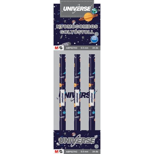 Golyóstoll 0,5 mm M&G "Universe" kék